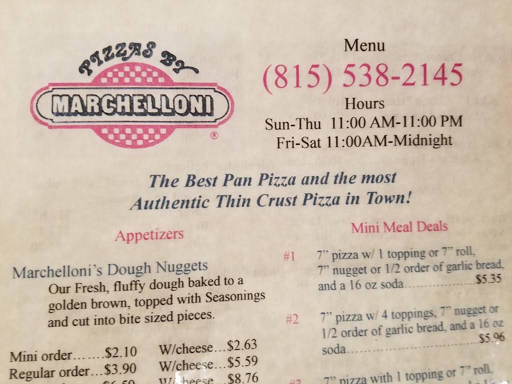 Pizzas By Marchelloni | restaurant | 1210 Meriden St, Mendota, IL 61342, USA | 8155382145 OR +1 815-538-2145