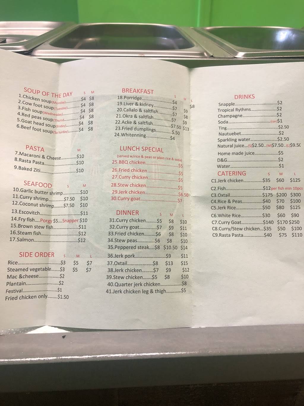 Irie Vibes | restaurant | 116-32 Springfield Blvd, Cambria Heights, NY 11411, USA | 7184132600 OR +1 718-413-2600