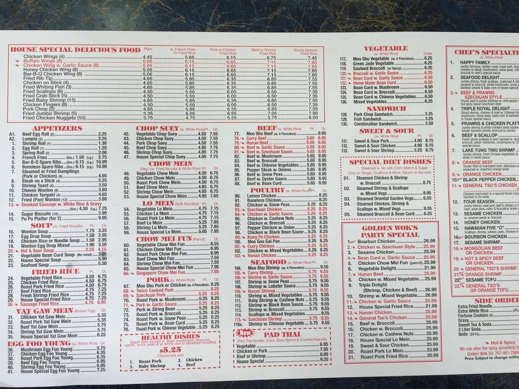 Golden Wok I | restaurant | 507 N Military Hwy, Norfolk, VA 23502, USA | 7574617888 OR +1 757-461-7888