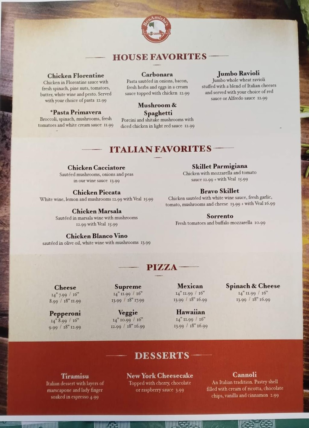 BenAmichis Italian Ristorante & Bar | restaurant | 310 N Lake Dr, Prestonsburg, KY 41653, USA | 6065064322 OR +1 606-506-4322