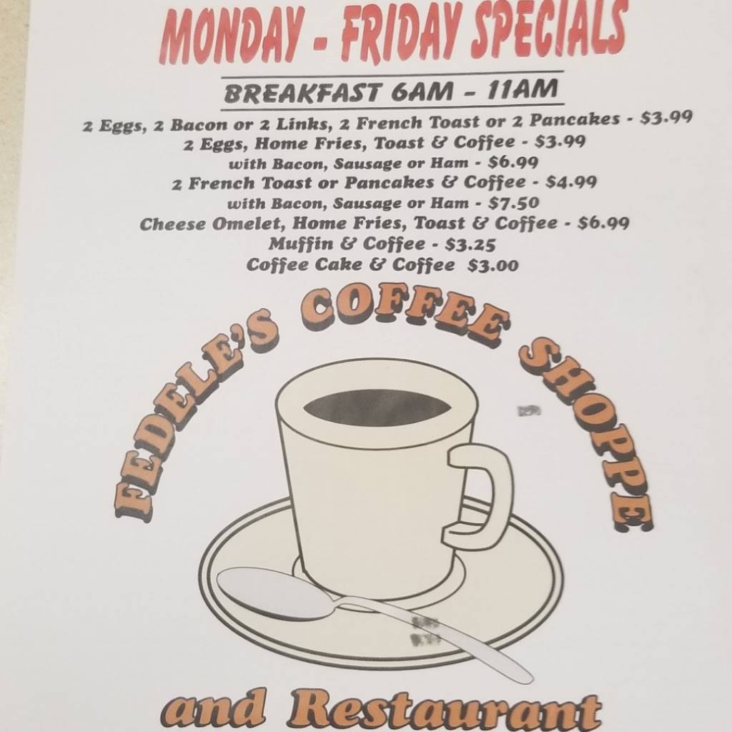 Fedeles Coffee Shop and Restaurant | restaurant | 13 Central St, Southbridge, MA 01550, USA | 5087648019 OR +1 508-764-8019