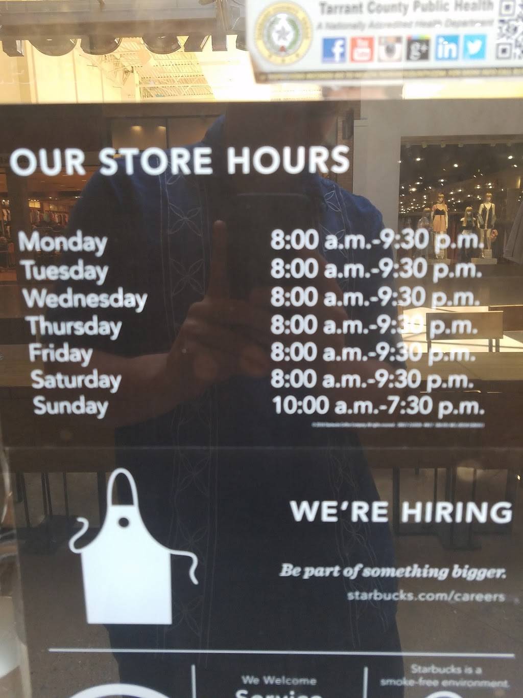 Starbucks | cafe | 3000 Grapevine Mills Parkway KI15, Grapevine, TX 76051, USA | 6822529621 OR +1 682-252-9621