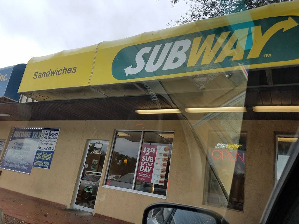 Subway | meal takeaway | 4411 N Armenia Ave, Tampa, FL 33603, USA | 8138730220 OR +1 813-873-0220