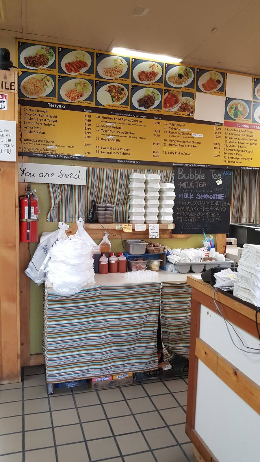 Tokyo Stop Teriyaki | restaurant | 1504 145th Pl SE, Bellevue, WA 98007, USA | 4256533577 OR +1 425-653-3577