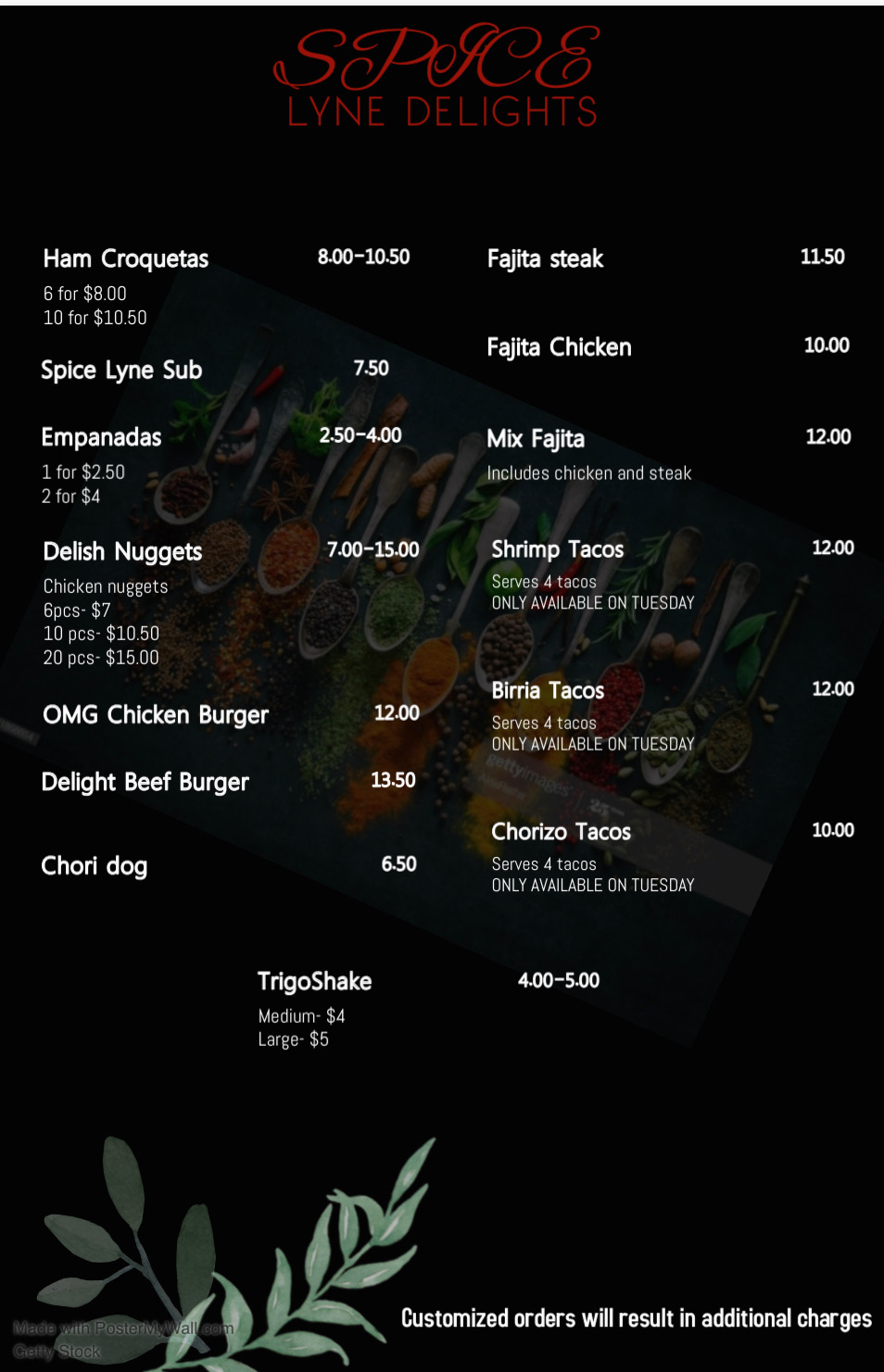 Spice Lyne Delights | restaurant | 1001 E 28th St, Hialeah, FL 33013, USA | 7868324490 OR +1 786-832-4490