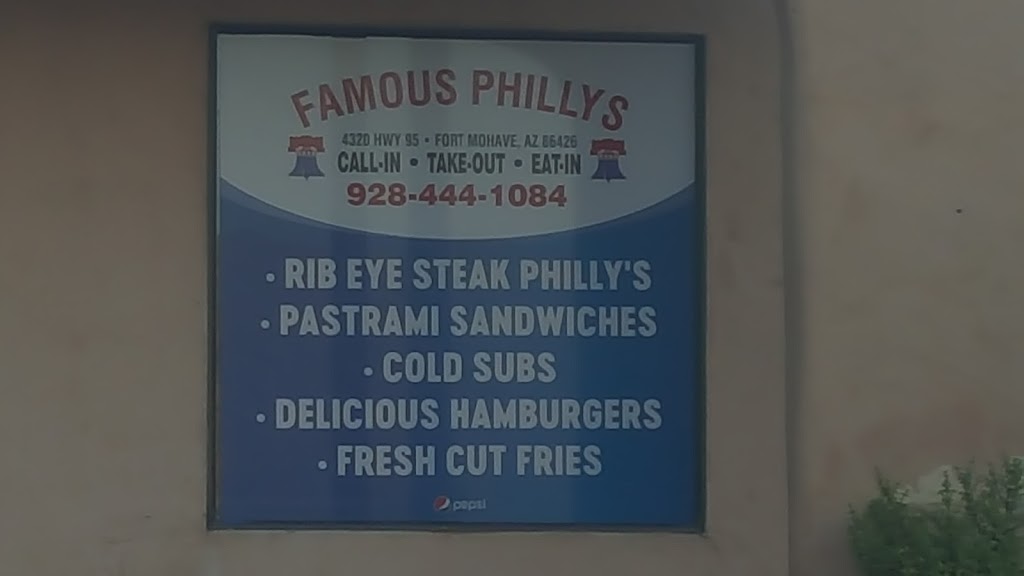 Famous Phillys | restaurant | Fort Mohave, AZ 86426, USA | 9284441084 OR +1 928-444-1084