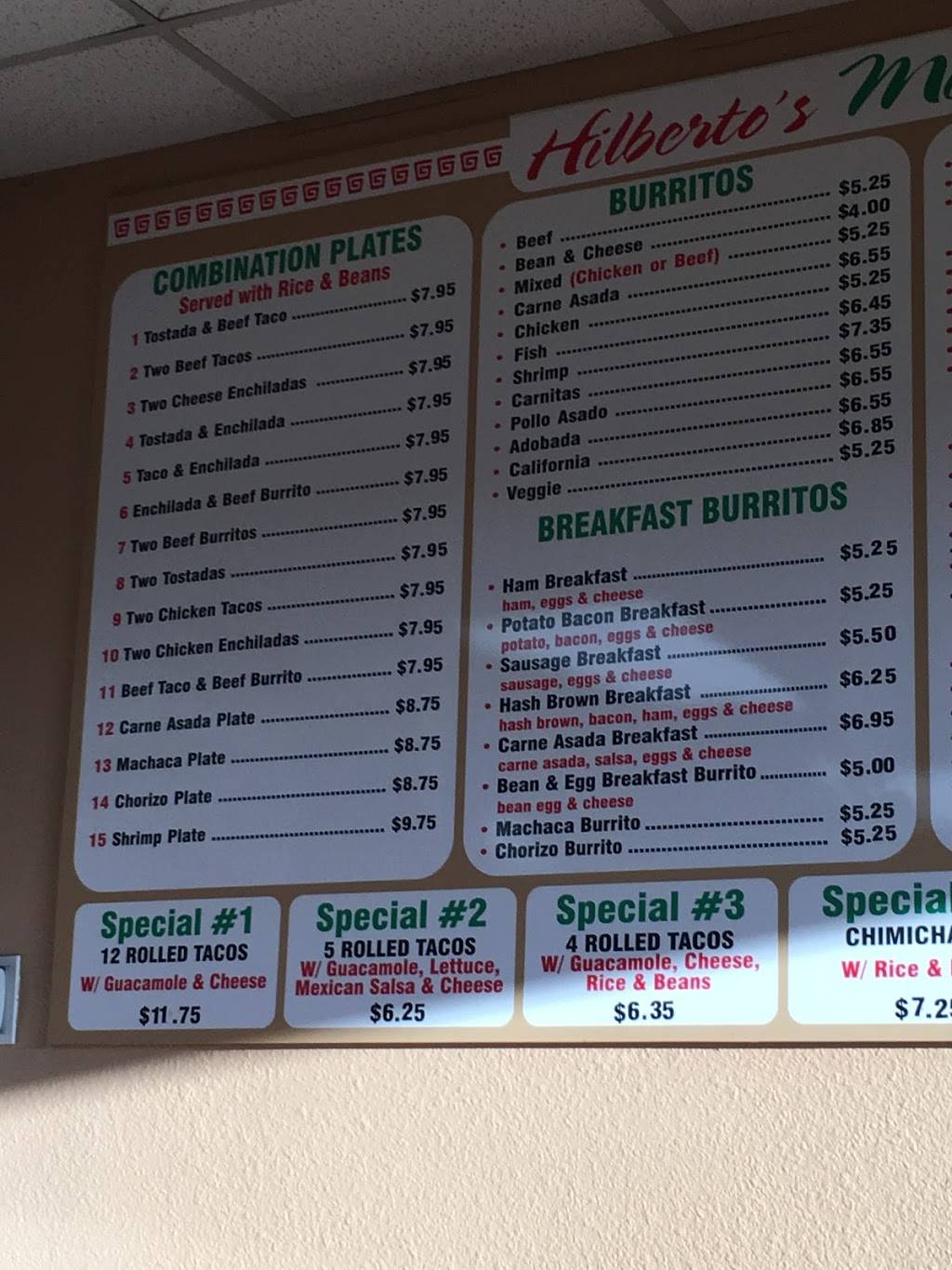 Hilbertos Mexican Food | restaurant | 9805 Prospect Ave, Santee, CA 92071, USA | 6192588313 OR +1 619-258-8313