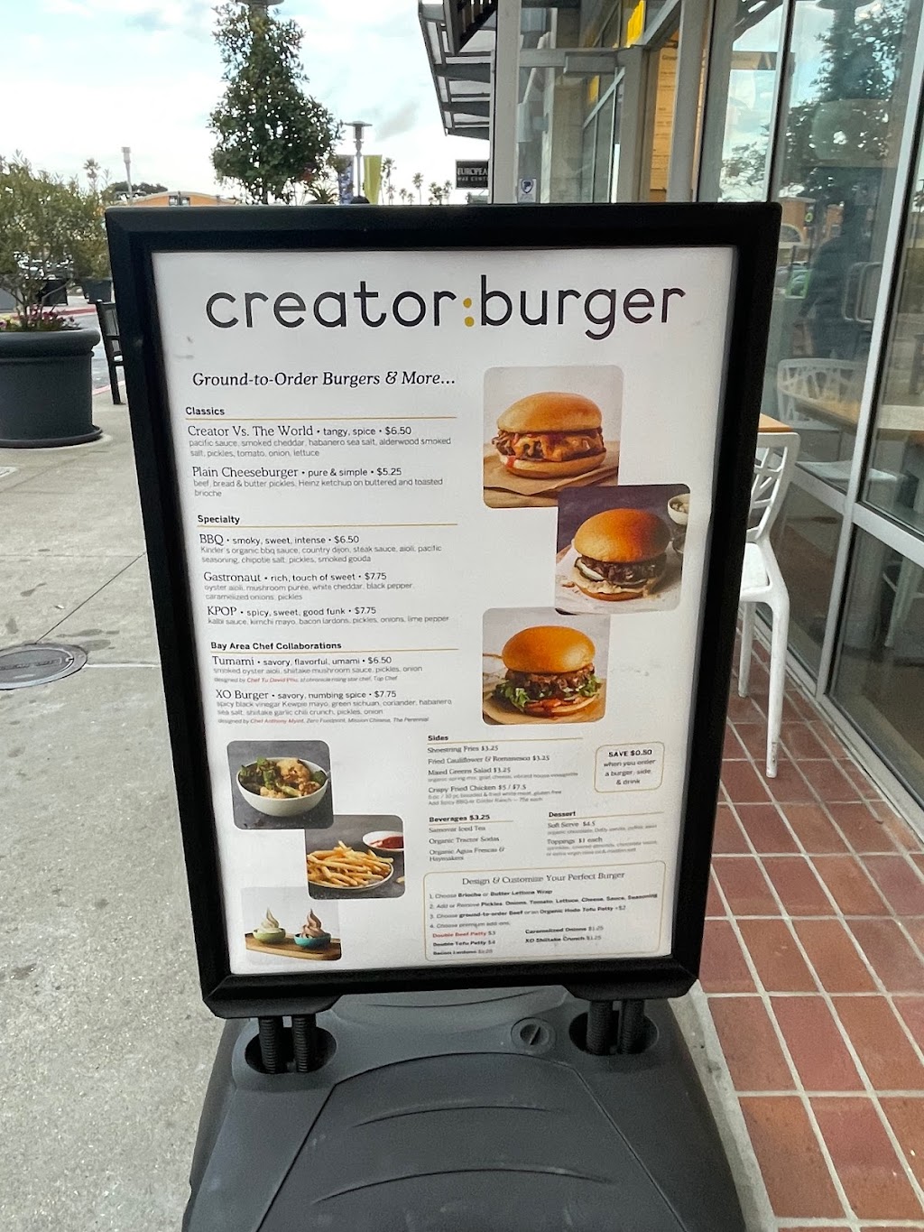 Creator Burger | restaurant | 514 Westlake Center, Daly City, CA 94015, USA | 6507314805 OR +1 650-731-4805