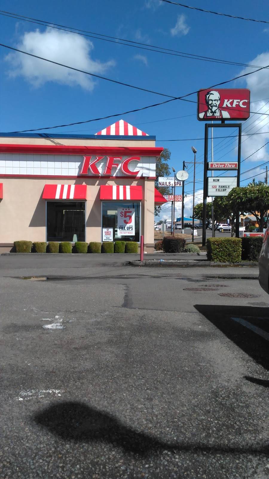 KFC | restaurant | 15116 Union Ave SW, Lakewood, WA 98498, USA | 2535882565 OR +1 253-588-2565