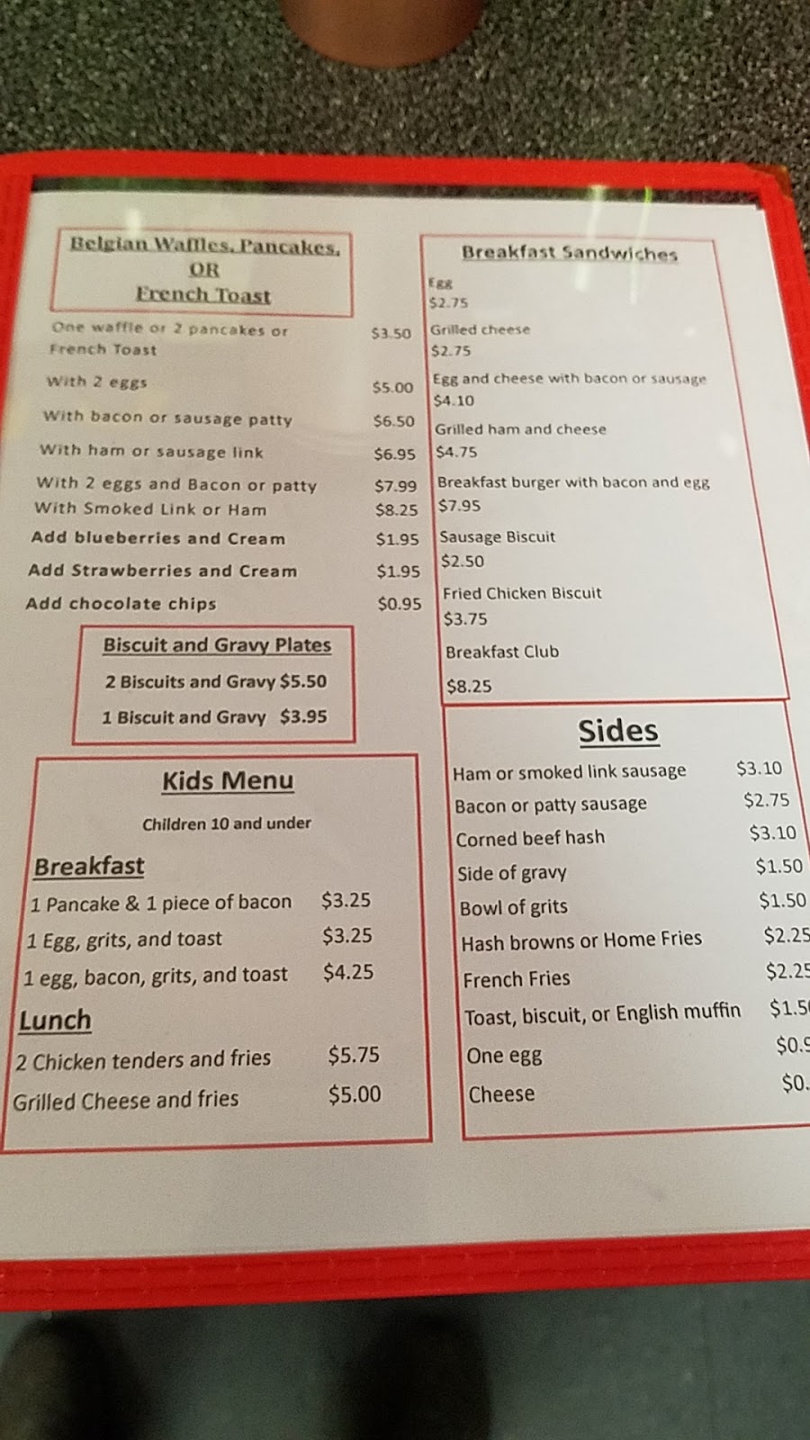 The Waffle Iron Of Marianna | restaurant | 4509 Lafayette St, Marianna, FL 32446, USA | 8505265055 OR +1 850-526-5055