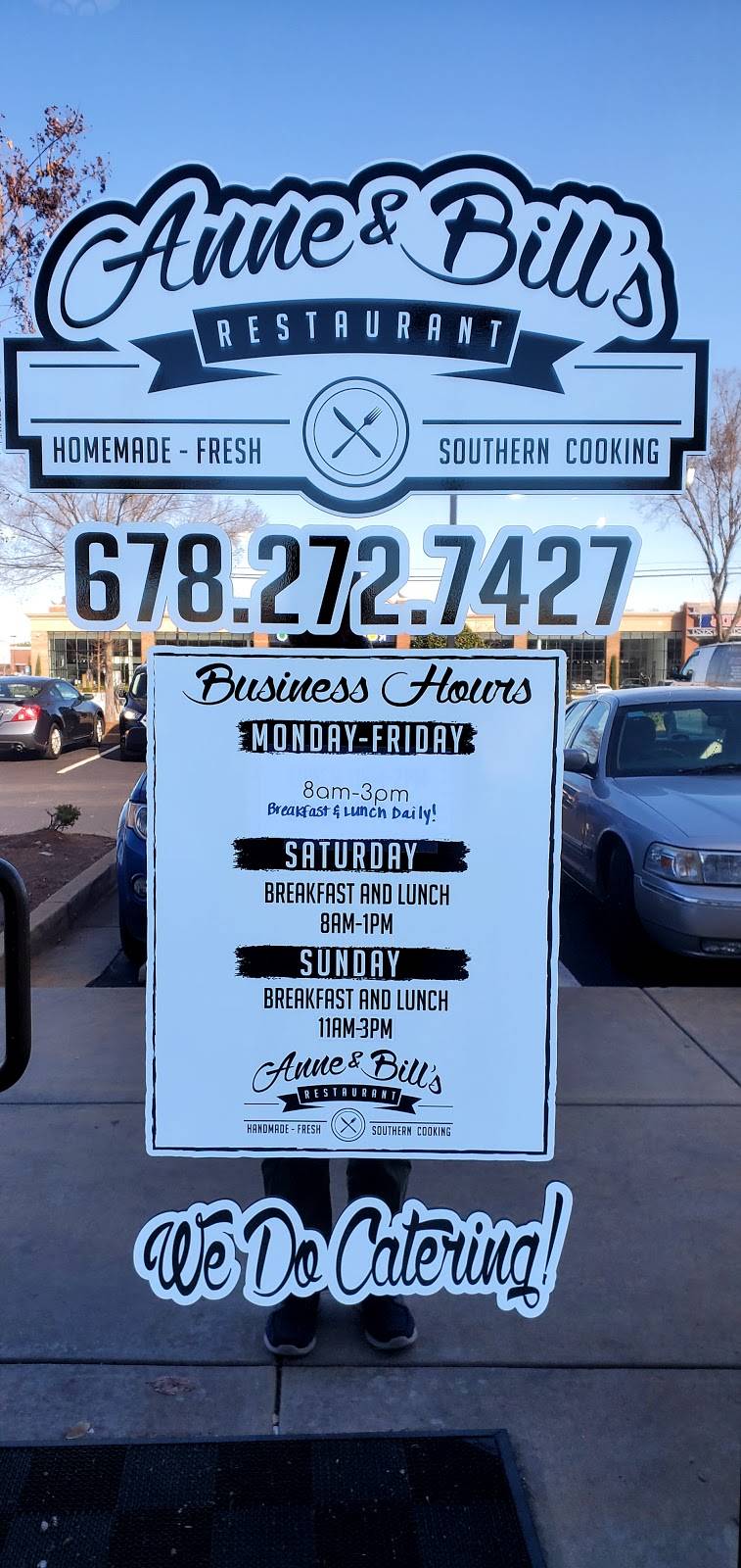 Anne & Bill’s Restaurant | restaurant | 1605 Highway 20 West, McDonough, GA 30253, USA | 6782727427 OR +1 678-272-7427