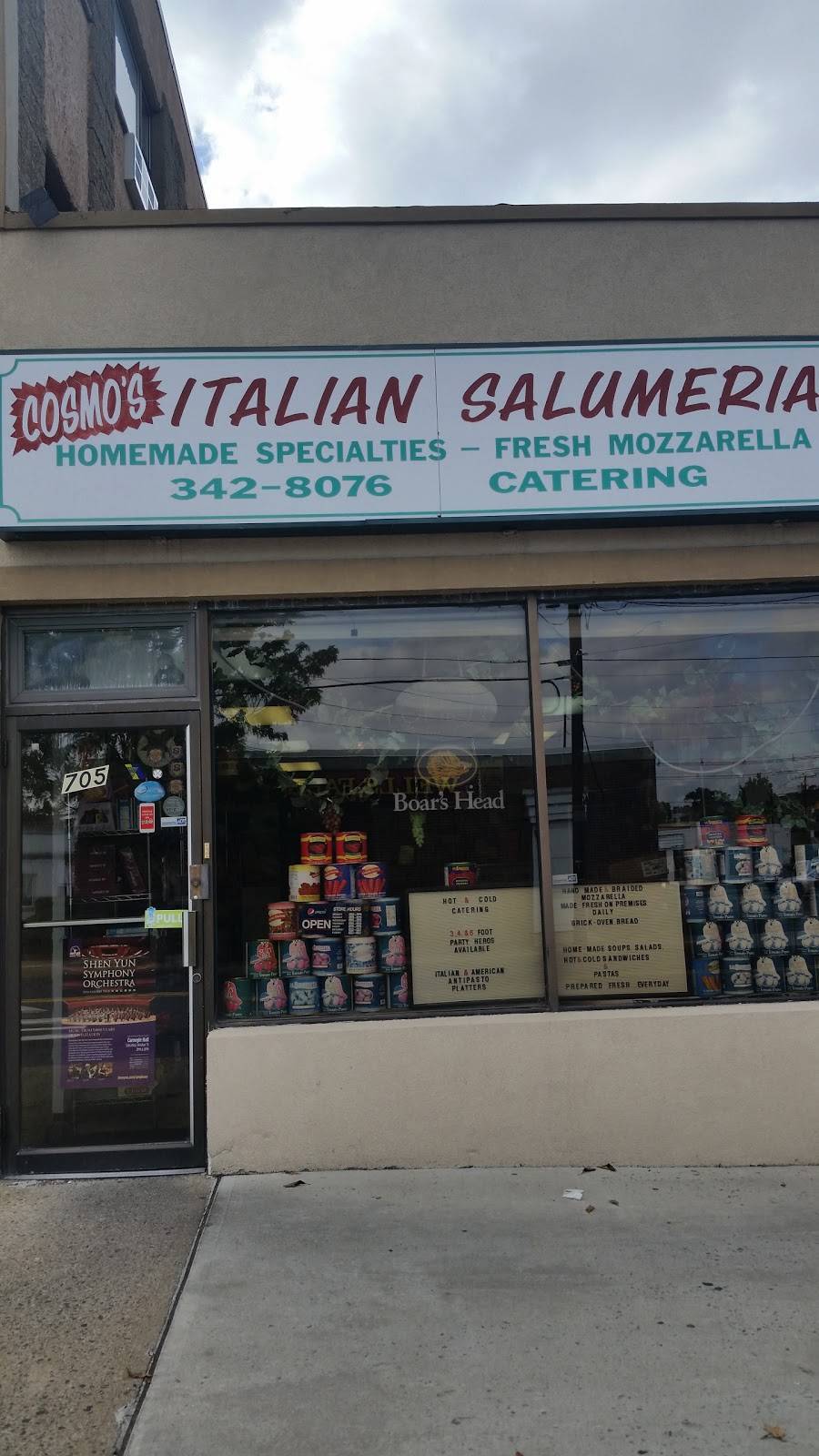 Cosmos Italian Salumeria | restaurant | 705 Main St, Hackensack, NJ 07601, USA | 2013428076 OR +1 201-342-8076