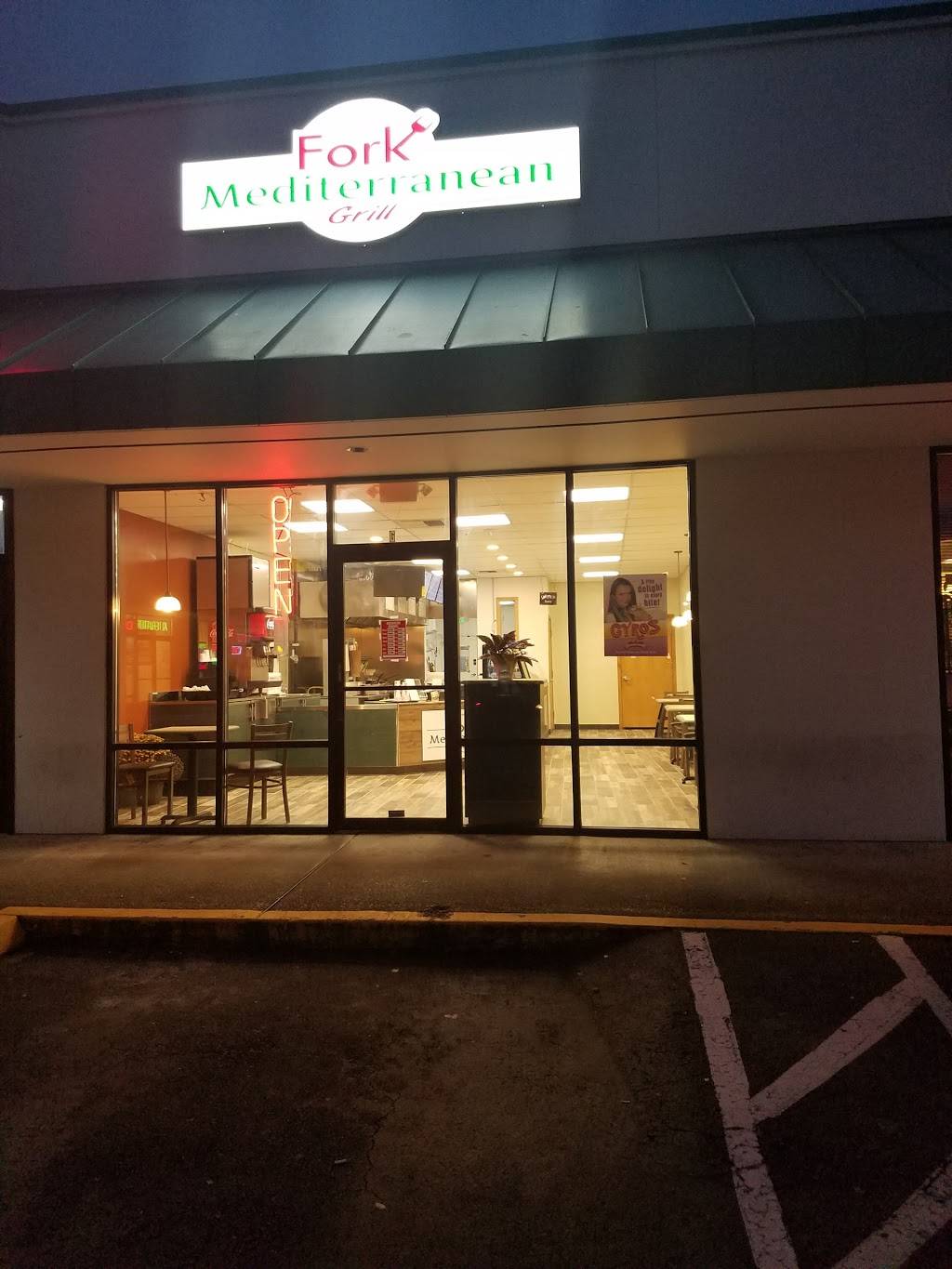 Fork Mediterranean Grill | restaurant | 21919 66th Ave W suite g, Mountlake Terrace, WA 98043, USA | 4258350703 OR +1 425-835-0703