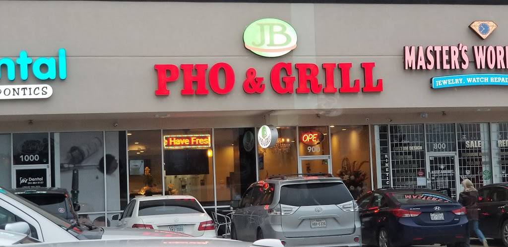 JB Pho & Grill | restaurant | 7955 Barker Cypress Rd suite 900, Cypress, TX 77433, USA | 2812464640 OR +1 281-246-4640