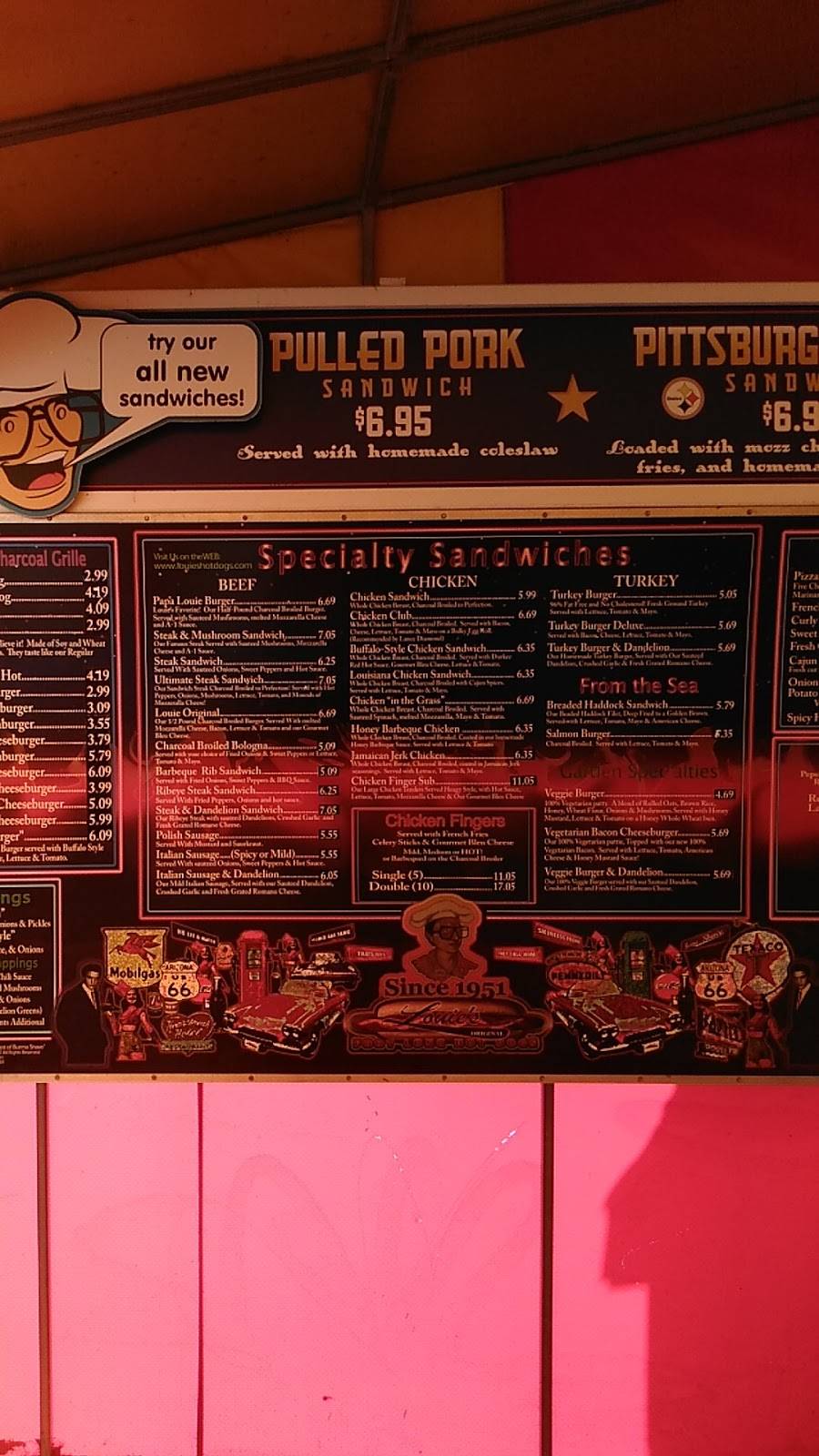 Louies Foot Long Hot Dogs | restaurant | 69 Grand Island Blvd, Tonawanda, NY 14150, USA | 7168779701 OR +1 716-877-9701