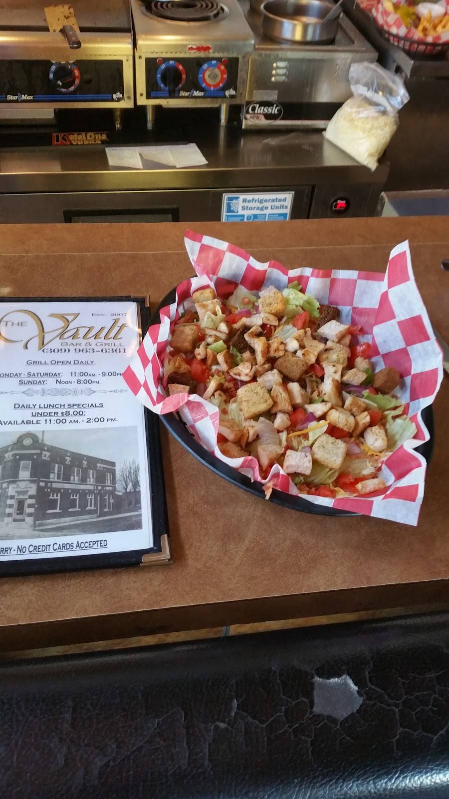 The Vault Bar and Grill Inc. | restaurant | 101 W Exchange St, Danvers, IL 61732, USA | 3099636361 OR +1 309-963-6361