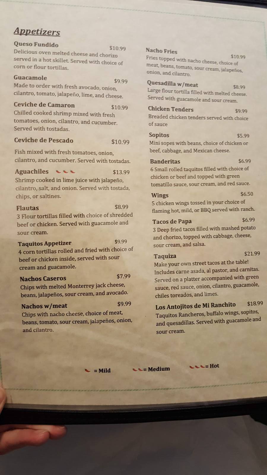 Mi Ranchito Mexican Bar And Grill | restaurant | 1721 E Lancaster Blvd #109, Lancaster, CA 93535, USA | 6617260439 OR +1 661-726-0439