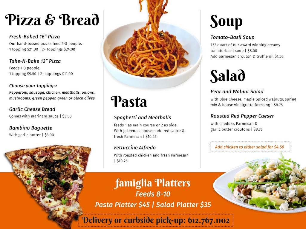 Jakeenos Trattoria | meal delivery | Midtown Global Market, 920 E Lake St, Minneapolis, MN 55407, USA | 6127671102 OR +1 612-767-1102