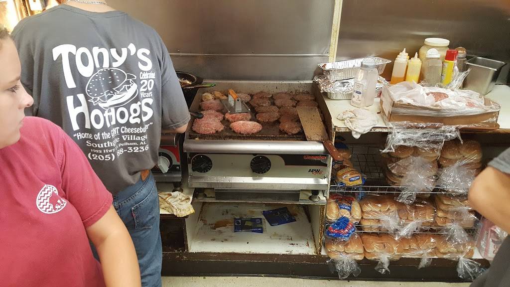 Tonys Hot Dogs | restaurant | 1922 Montgomery Hwy, Birmingham, AL 35244, USA | 2059883236 OR +1 205-988-3236