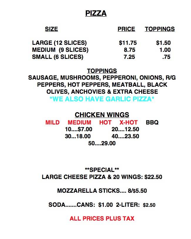 Trios Pizza | restaurant | 207 Main St, New York Mills, NY 13417, USA | 3157363248 OR +1 315-736-3248