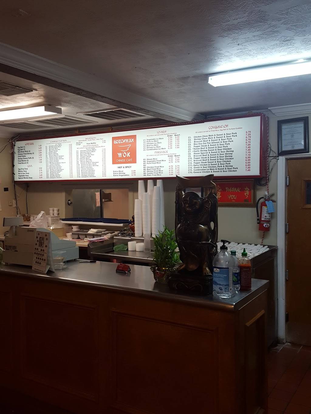 Szechwan Wok Chinese Cafe | restaurant | 1040 Uvalde Rd, Houston, TX 77015, USA | 7134556688 OR +1 713-455-6688