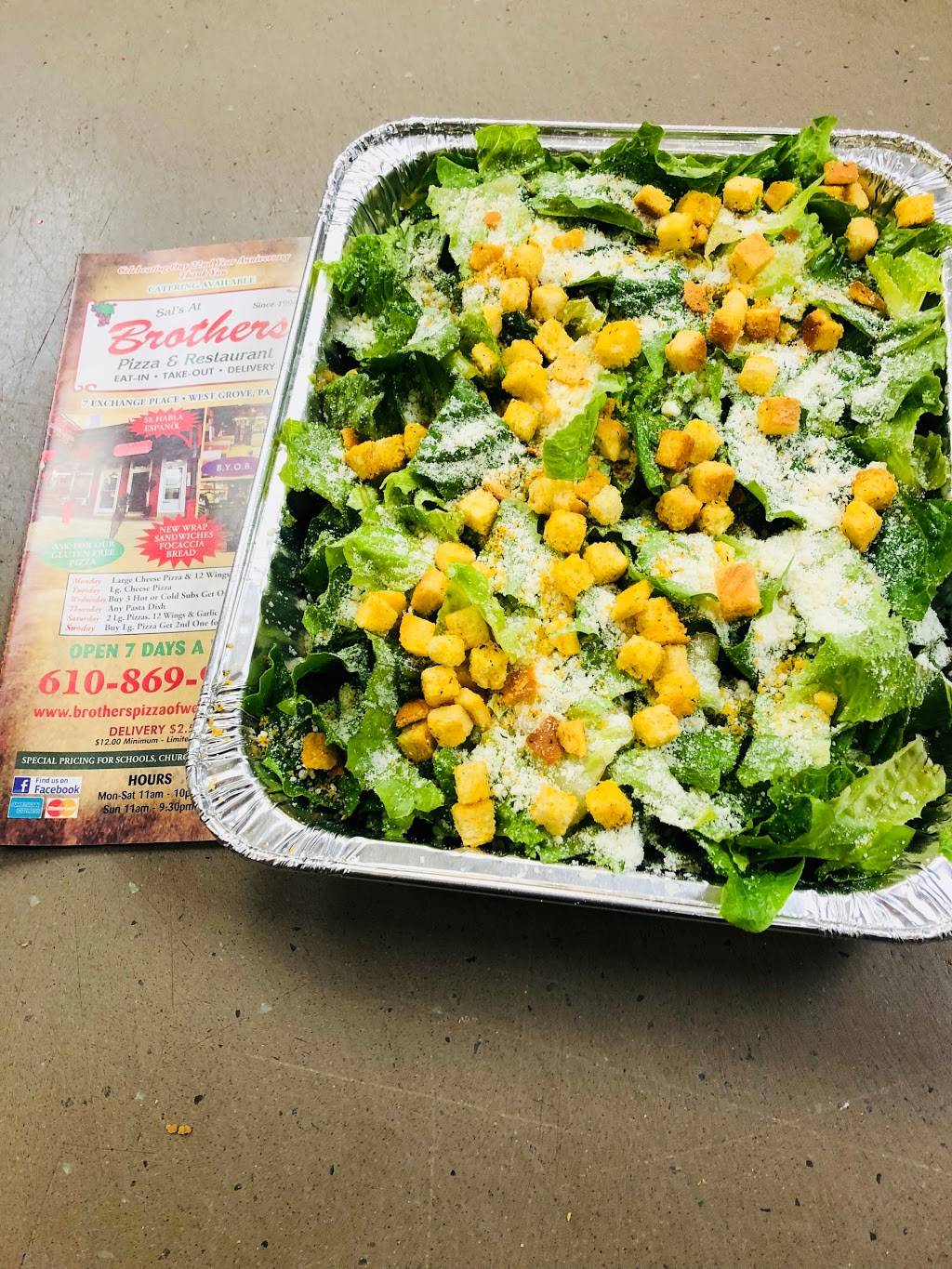 Brothers Pizza & Restaurant | restaurant | 7 Exchange Pl, West Grove, PA 19390, USA | 6108699070 OR +1 610-869-9070