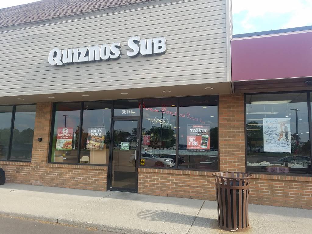 Quiznos | restaurant | 36171 Plymouth Rd, Livonia, MI 48150, USA | 7348554920 OR +1 734-855-4920