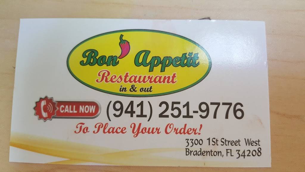 Bon Appetit | restaurant | 3300 1st St, Bradenton, FL 34208, USA | 9412519776 OR +1 941-251-9776