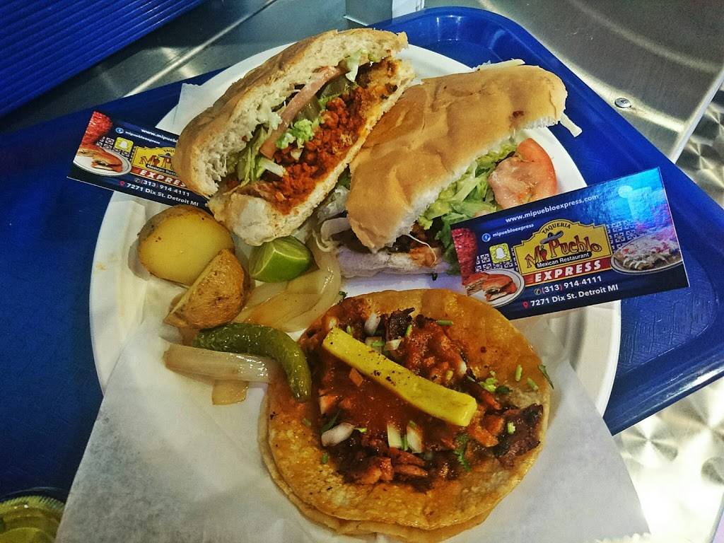 Mi Pueblo Express | restaurant | 7271 Dix Ave, Detroit, MI 48209, USA | 3139144111 OR +1 313-914-4111