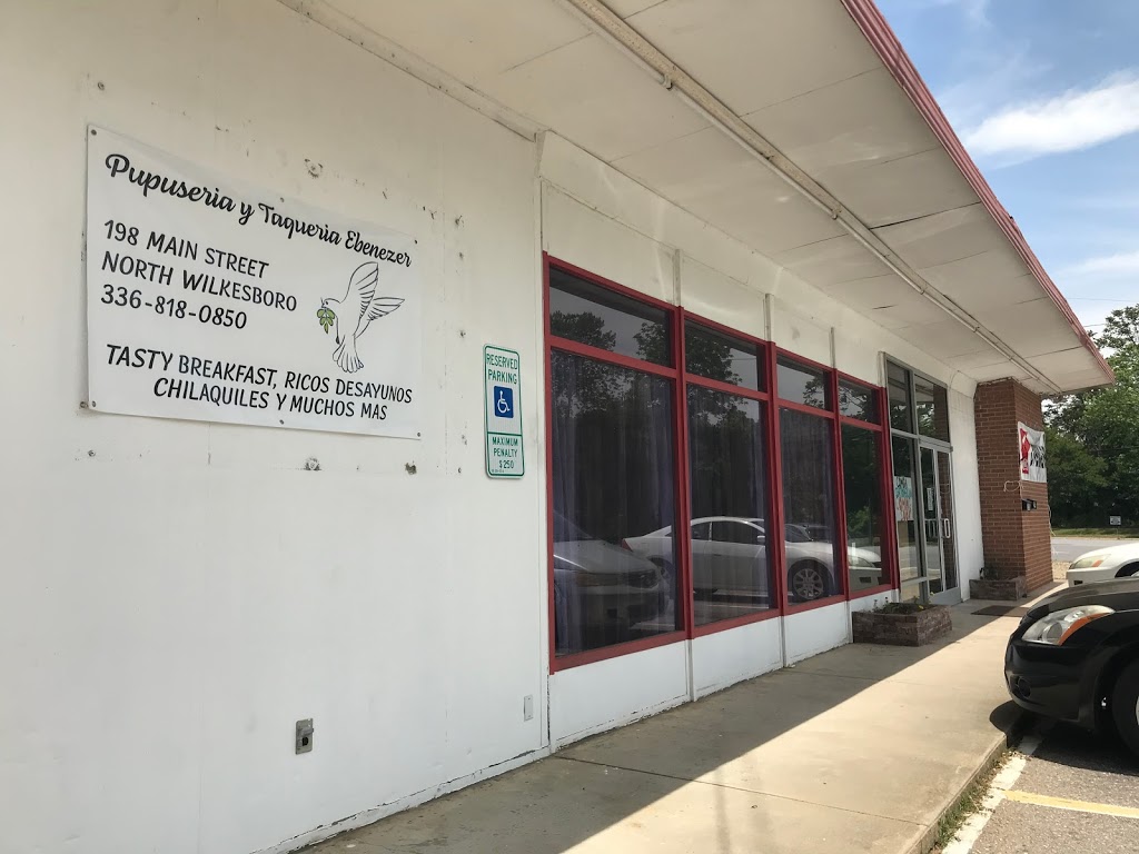 Pupuseria y Taqueria Eben-Ezer | restaurant | 198 Main St, North Wilkesboro, NC 28659, USA | 3368180850 OR +1 336-818-0850