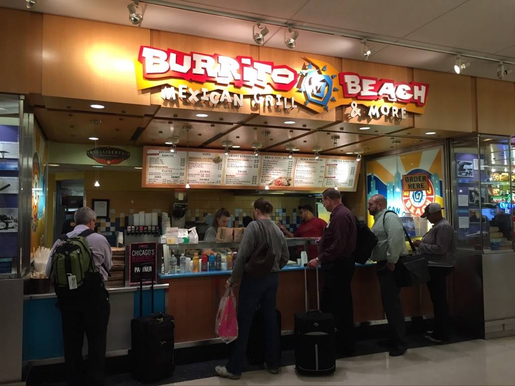 Burrito Beach | restaurant | Terminal 3, 5600 Mannheim Rd, Chicago, IL 60666, USA | 7734620190 OR +1 773-462-0190