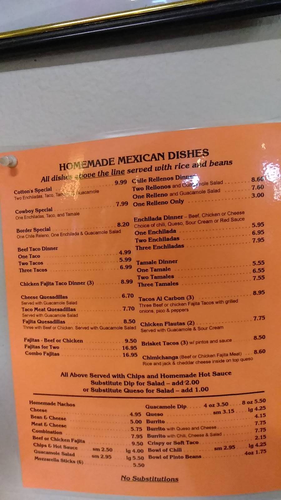 Cottons Restaurant | restaurant | 553 FM 1191, Bryson, TX 76427, USA | 9403922309 OR +1 940-392-2309