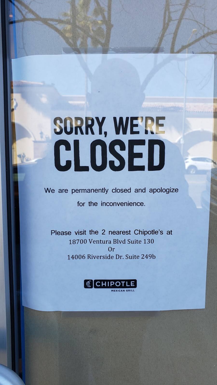 Chipotle Mexican Grill | restaurant | 14708 Ventura Blvd Ste B, Sherman Oaks, CA 91403, USA | 8184554798 OR +1 818-455-4798