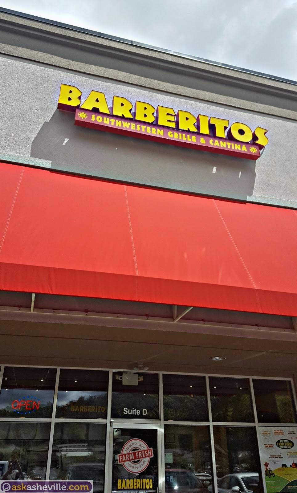 Barberitos Southwestern Grille & Cantina | restaurant | 1856 Hendersonville Road suite c suite c, Asheville, NC 28803, USA | 8282779000 OR +1 828-277-9000
