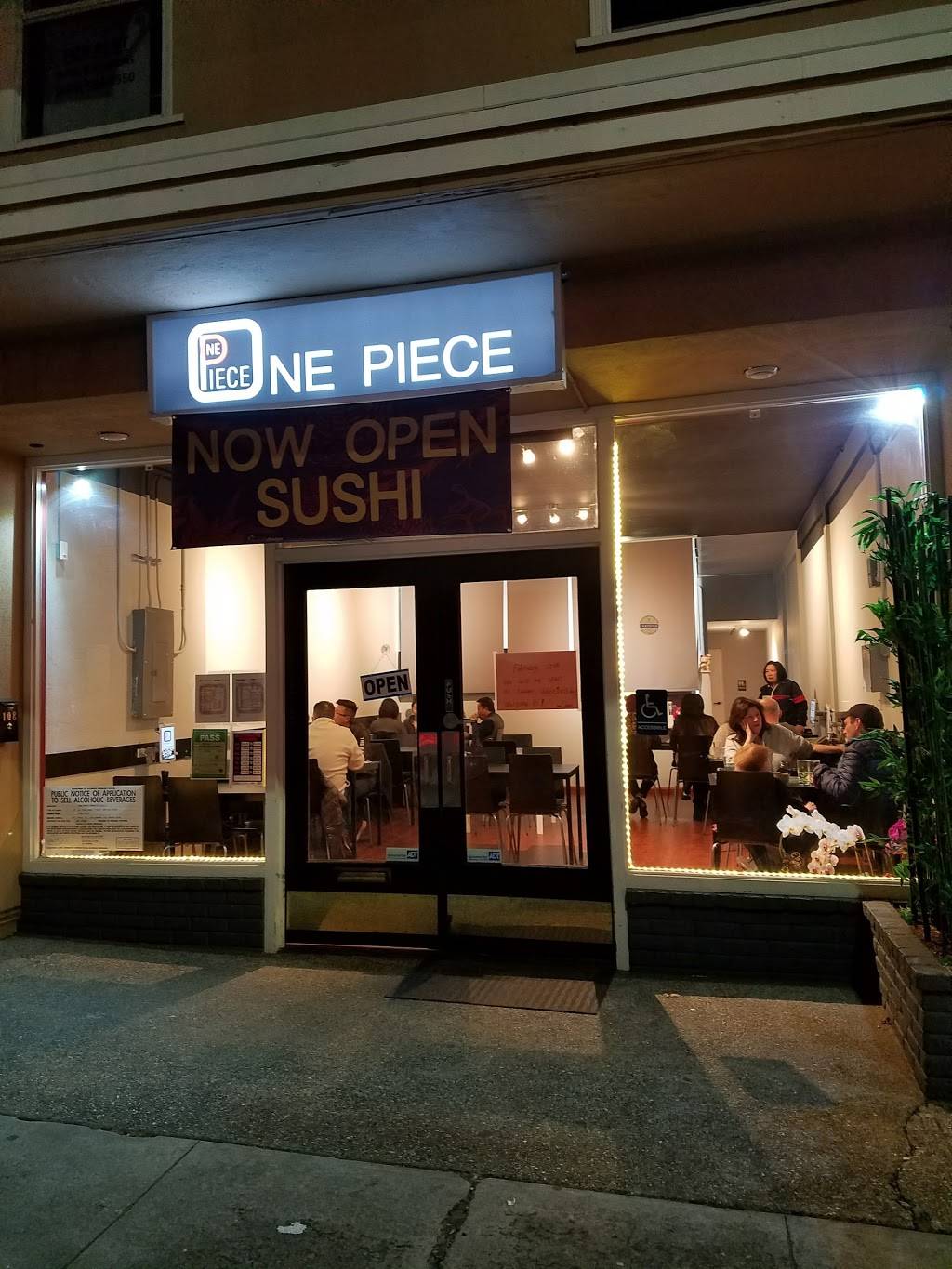 One Piece Sushi | restaurant | 108 Park Pl, Millbrae, CA 94030, USA | 6506364105 OR +1 650-636-4105