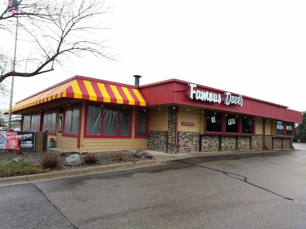 Famous Daves Bar-B-Que | restaurant | 7593 147th St W, Apple Valley, MN 55124, USA | 9528916400 OR +1 952-891-6400