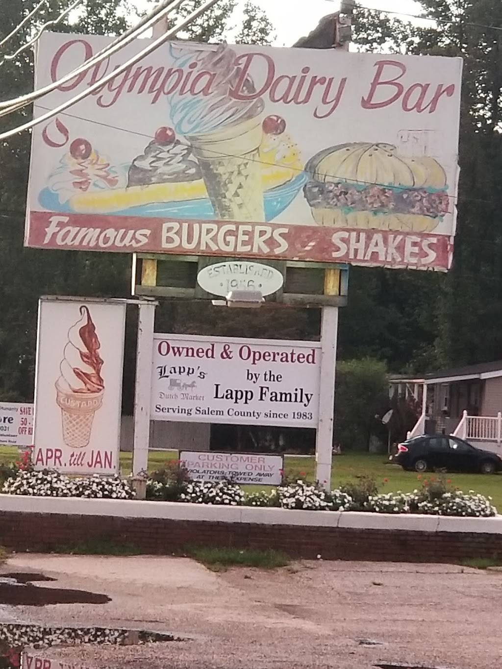 Lapps Olympia Dairy Market | restaurant | 1073 US-40, Penns Grove, NJ 08069, USA | 8565143448 OR +1 856-514-3448