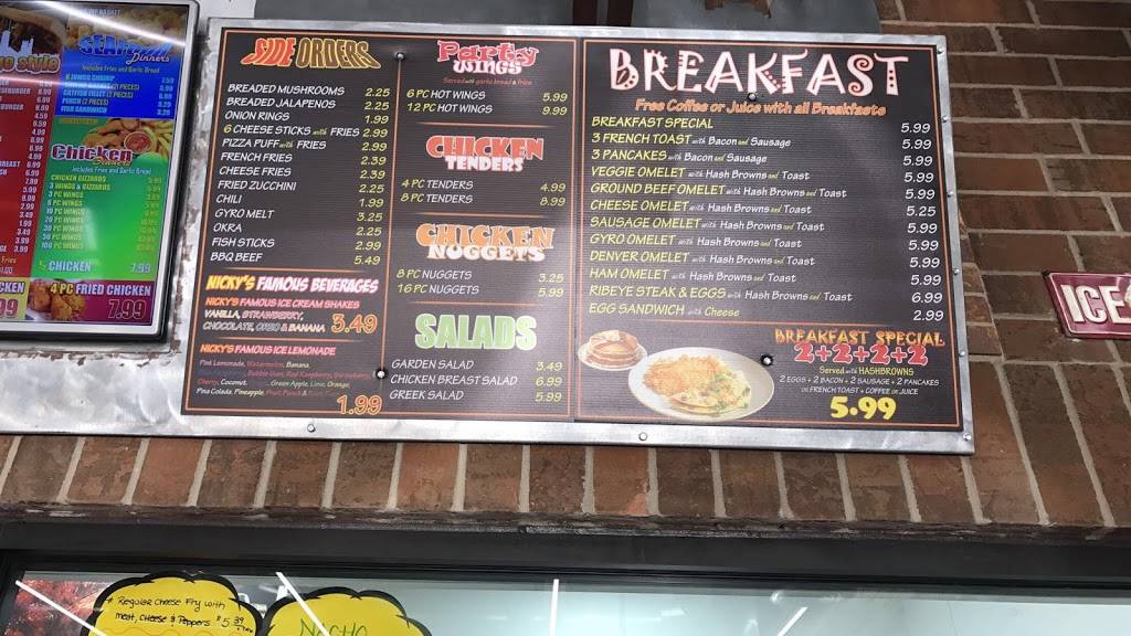 Nickys Gyros | restaurant | 7005 S Stony Island Ave, Chicago, IL 60649, USA | 7732564976 OR +1 773-256-4976