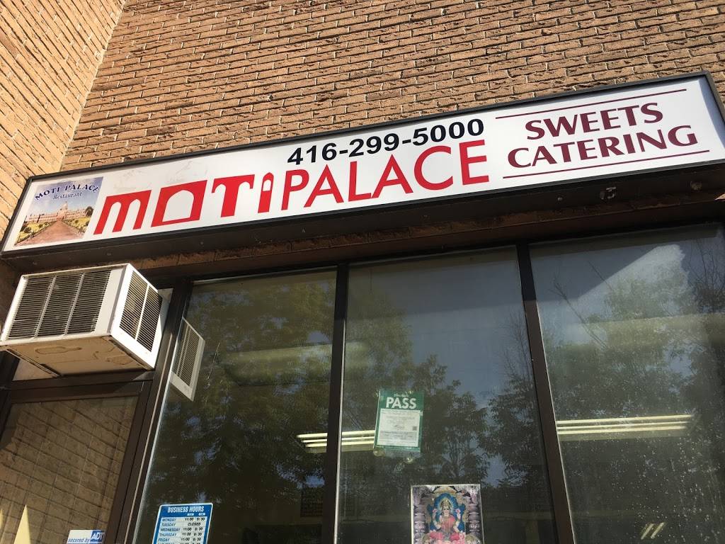 Moti Palace | restaurant | 50 Weybright Ct, Scarborough, ON M1S 5A8, Canada | 4162995000 OR +1 416-299-5000