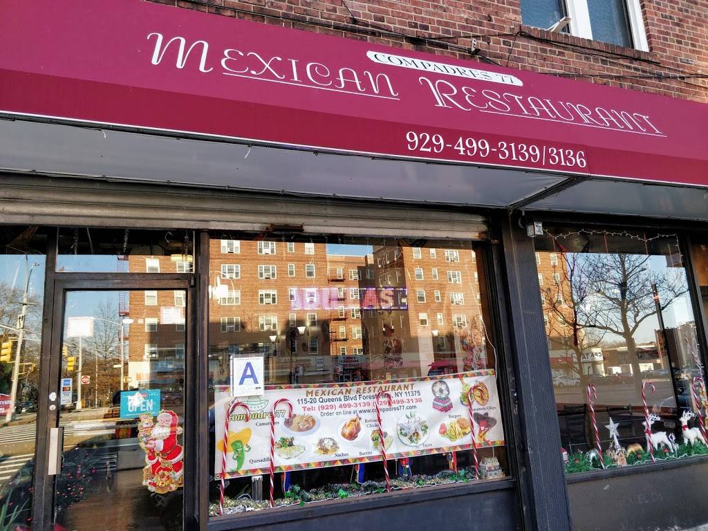 Compadres77 | restaurant | 115-20 Queens Blvd, Forest Hills, NY 11375, USA | 9294993139 OR +1 929-499-3139