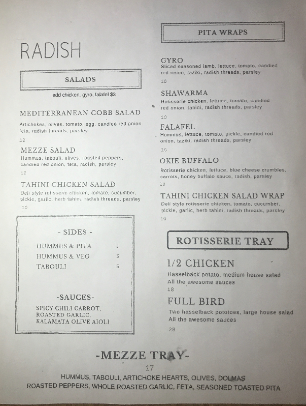 radish | restaurant | 1730 S Boston Ave, Tulsa, OK 74119, USA | 9185279633 OR +1 918-527-9633