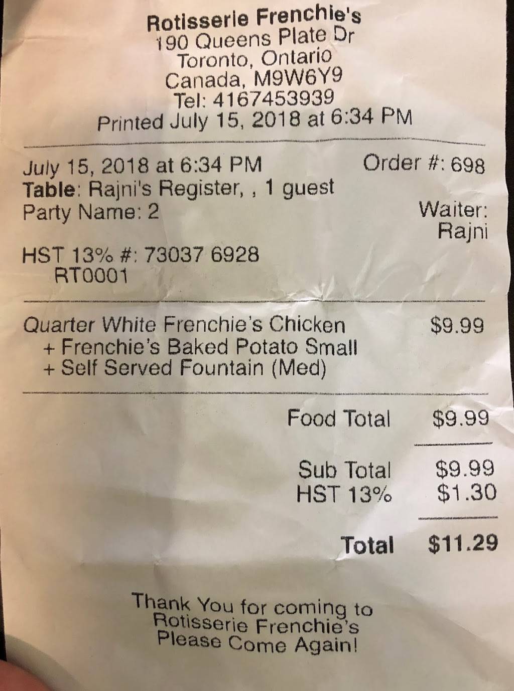 Rotisserie Frenchies | meal takeaway | 190 Queens Plate Dr A24, Etobicoke, ON M9W 6Y9, Canada | 4167453939 OR +1 416-745-3939