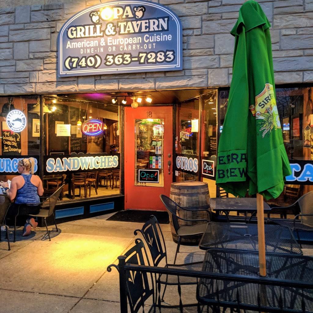 Opa Grill & Tavern | restaurant | 18 S Sandusky St, Delaware, OH 43015, USA | 7403637283 OR +1 740-363-7283