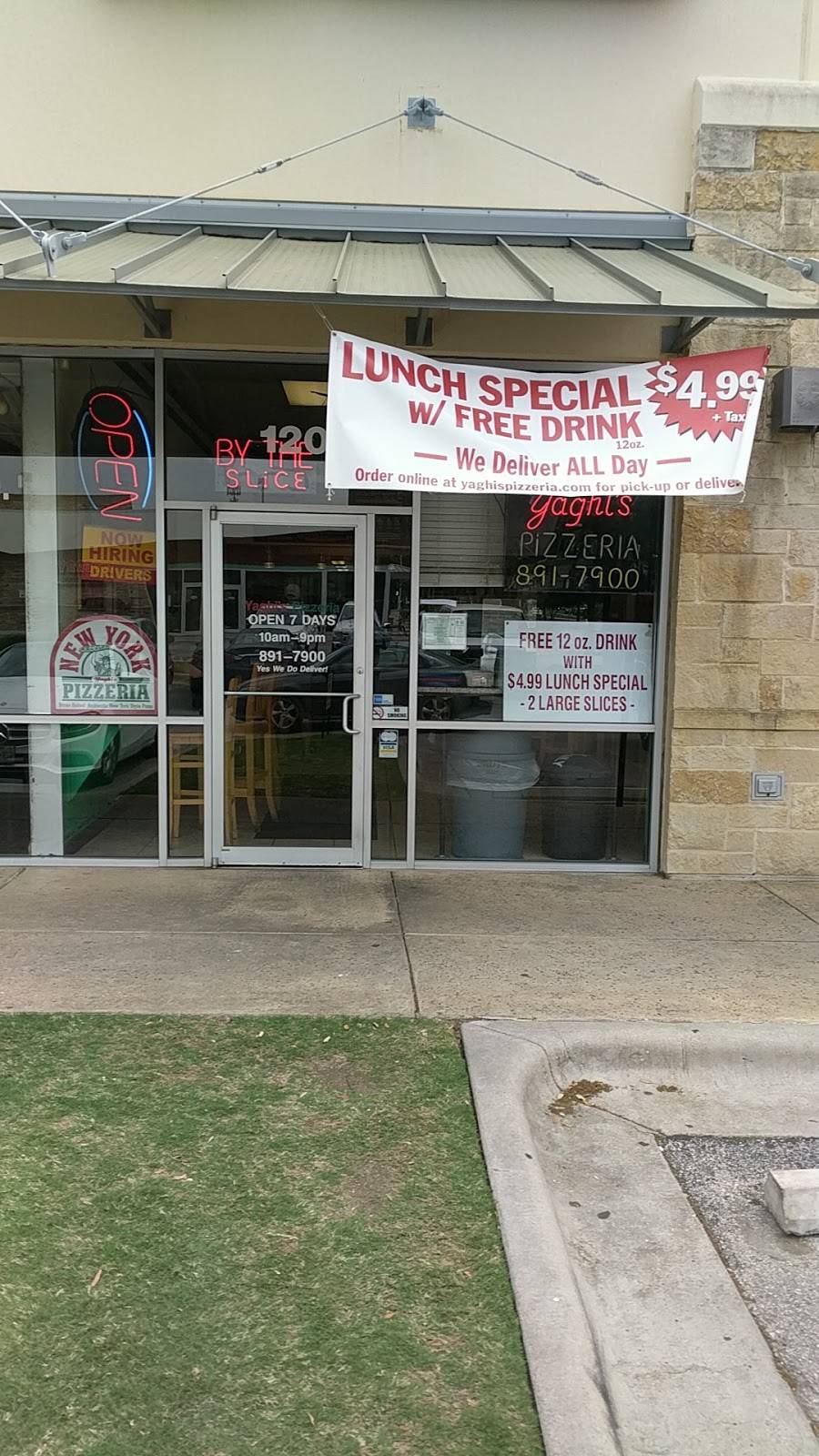 Yaghis Pizzeria | restaurant | 4220 W William Cannon Dr, Austin, TX 78749, USA | 5128917900 OR +1 512-891-7900