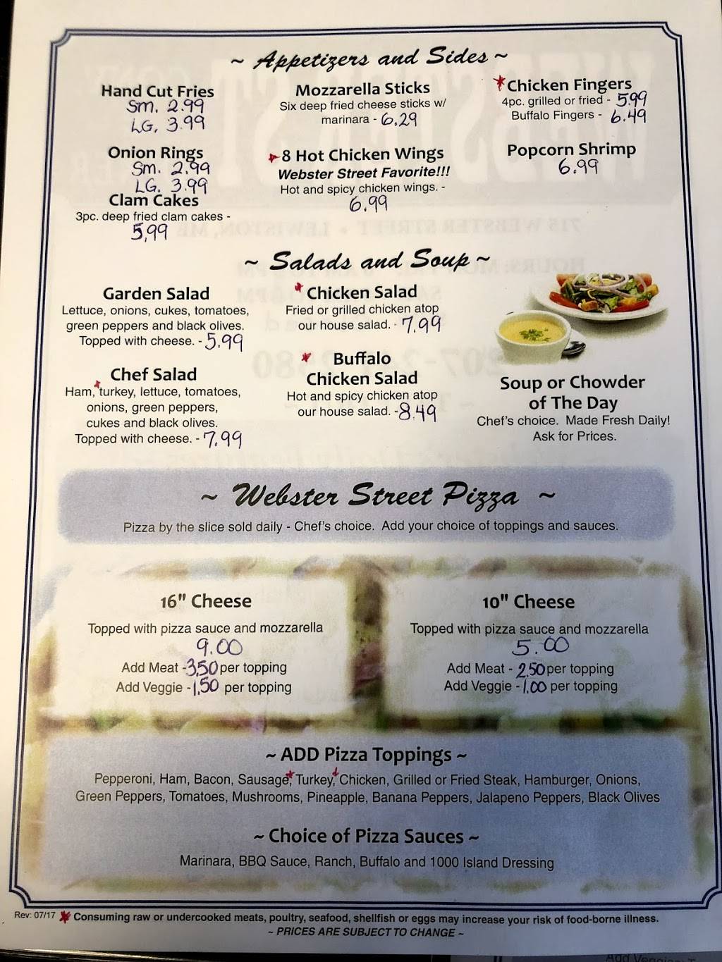 Webster st convenience store & diner | restaurant | 715 Webster St, Lewiston, ME 04240, USA | 2072412580 OR +1 207-241-2580