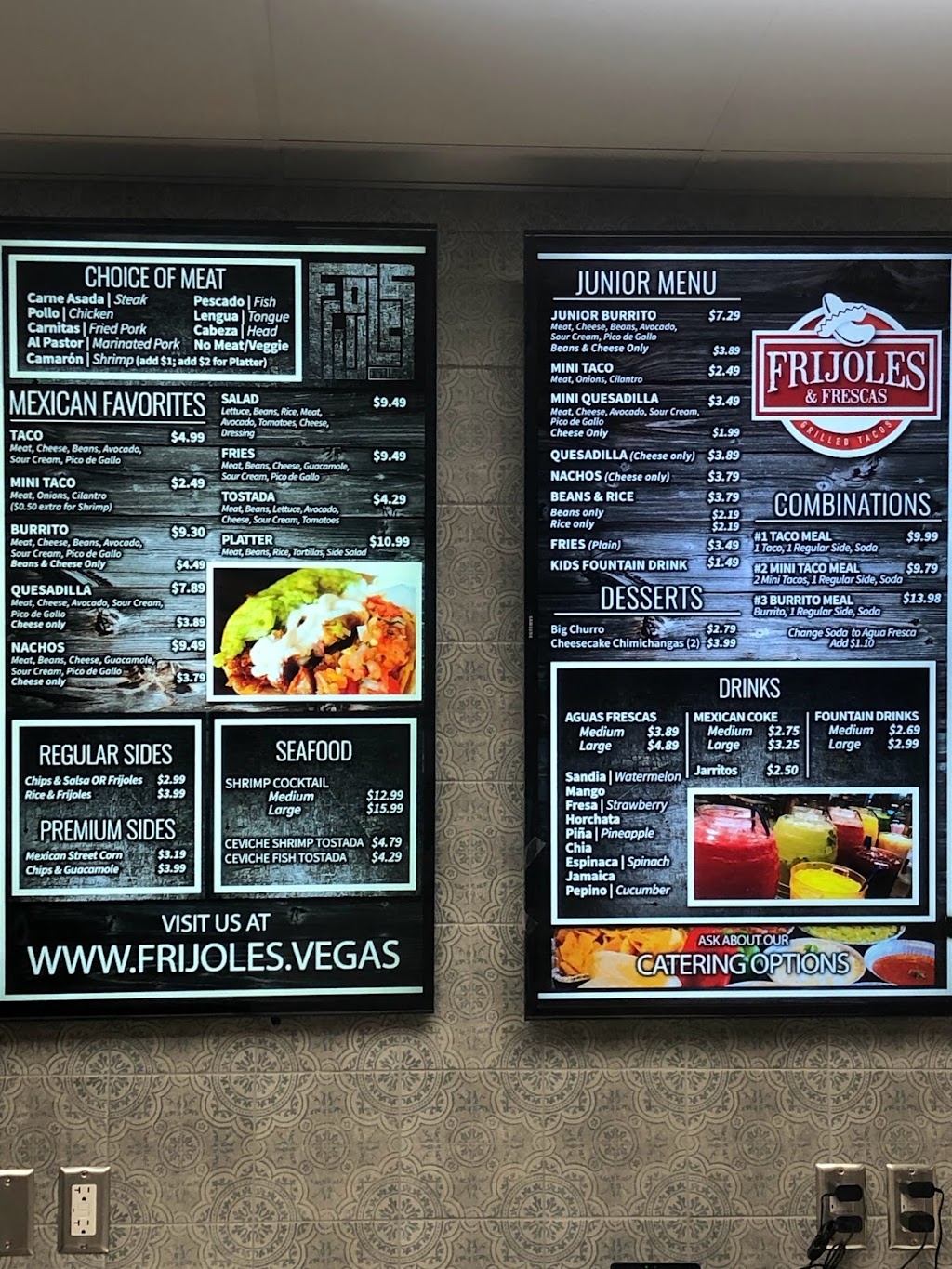 Frijoles & Frescas | restaurant | 7684 S Las Vegas Blvd, Las Vegas, NV 89123, USA | 7024765745 OR +1 702-476-5745