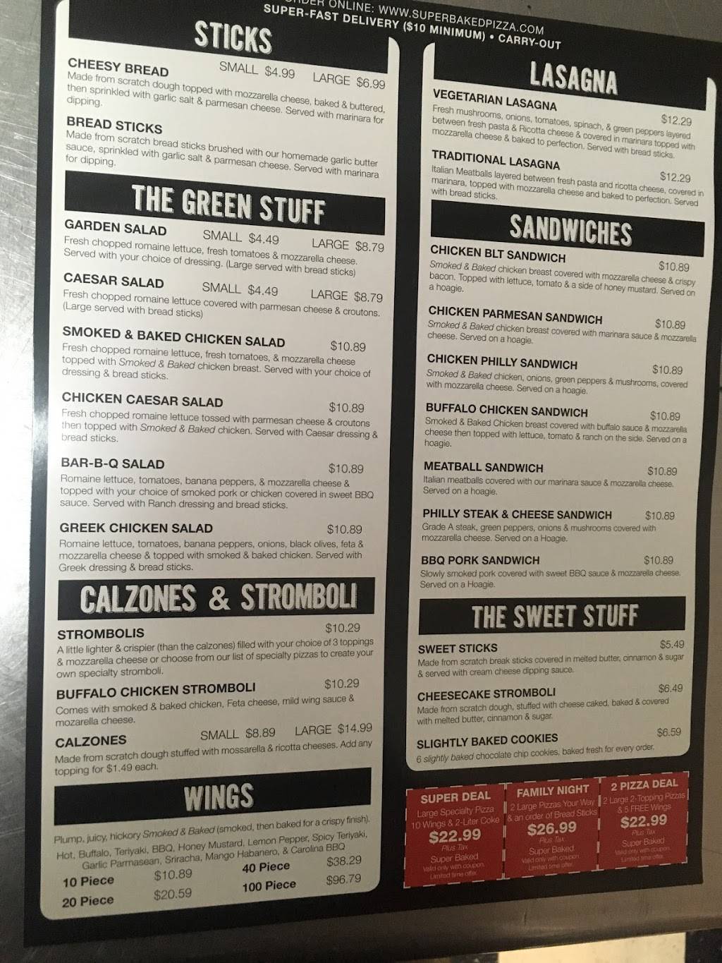 Super Baked Pizza & Wings | meal delivery | 1915 A E Victory Dr, Savannah, GA 31404, USA | 9126915411 OR +1 912-691-5411