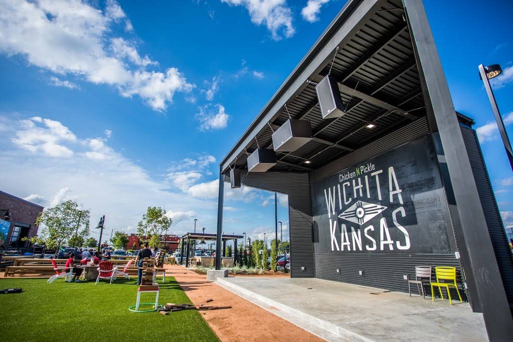 Chicken N Pickle- Wichita | restaurant | 1240 N Greenwich Rd, Wichita, KS 67206, USA | 3165357150 OR +1 316-535-7150