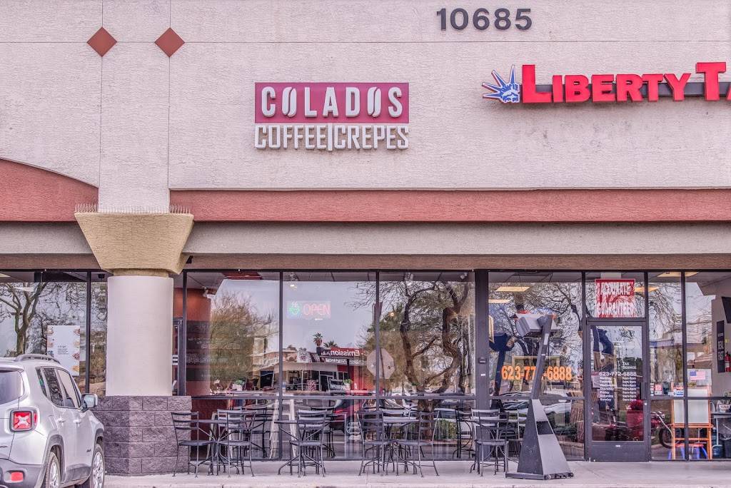 Colados Coffee & Crepes | cafe | 10685 W Indian School Rd, Avondale, AZ 85392, USA | 6232153826 OR +1 623-215-3826