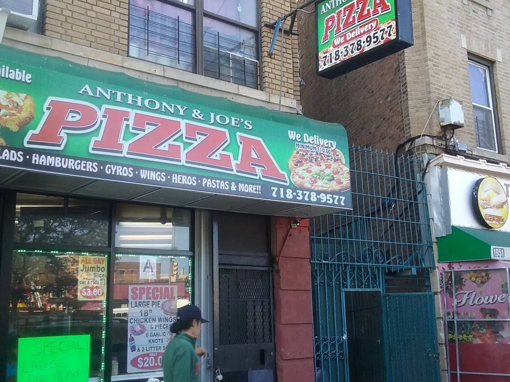 Anthony & Joes Pizza | restaurant | 1941 Southern Blvd, Bronx, NY 10460, USA | 7183789577 OR +1 718-378-9577